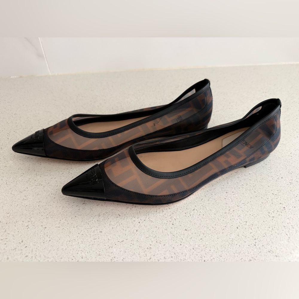 Fendi Fendi FF Mesh Ballet Flats Size EU 36.5 US 6.5 - Picture 4 of 9